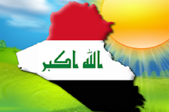 السير اليومي لكمية الطاقة الشمسية ودرجات الحرارة ومؤشر (الاشعة فوق البنفسجية - UV) الواصلة الى العراق